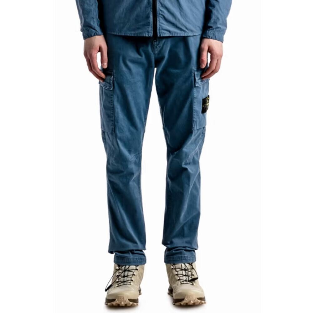 Stone Island Loose Fit Cargo Pants Steel Blue Size 31